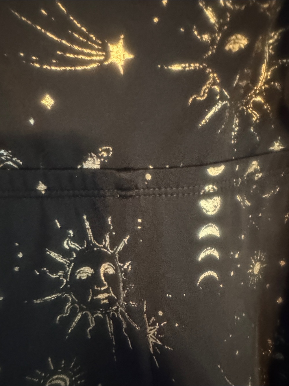 torrid bathing suit with Gold Celestial Print - Picture 7 of 7